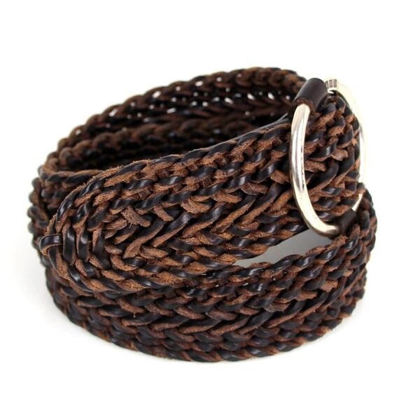 Ralph Lauren BRAIDED BROWN GENUINE LEATHER 2\